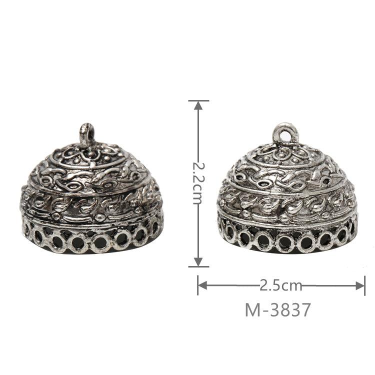 Larger Bail Caps Large Cone Caps, Metal Caps, 50pcs
