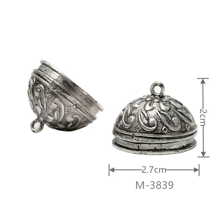 Larger Bail Caps Large Cone Caps, Metal Caps, 50pcs