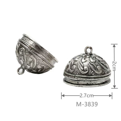 Larger Bail Caps Large Cone Caps, Metal Caps, 50pcs