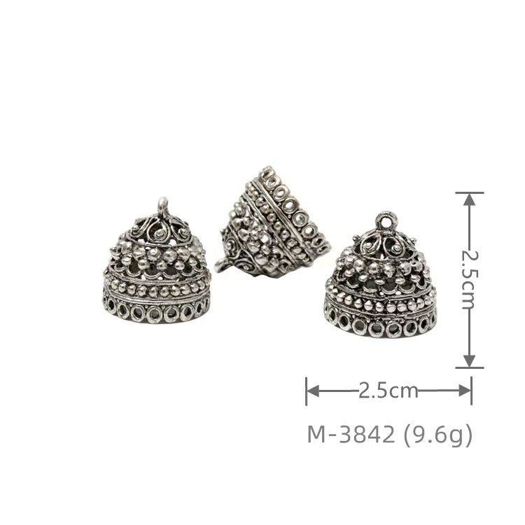 Larger Bail Caps Large Cone Caps, Metal Caps, 50pcs