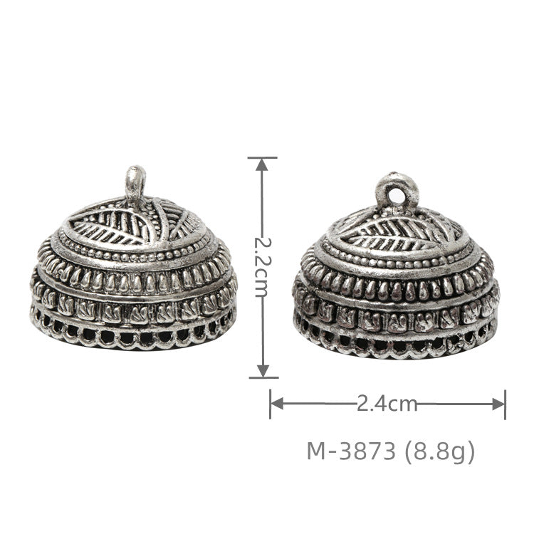 Larger Bail Caps Large Cone Caps, Metal Caps, 50pcs