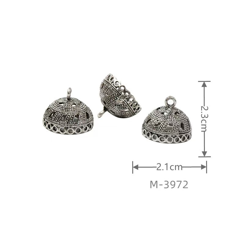 Larger Bail Caps Large Cone Caps, Metal Caps, 50pcs