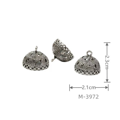 Larger Bail Caps Large Cone Caps, Metal Caps, 50pcs