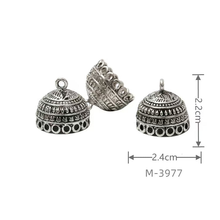 Larger Bail Caps Large Cone Caps, Metal Caps, 50pcs