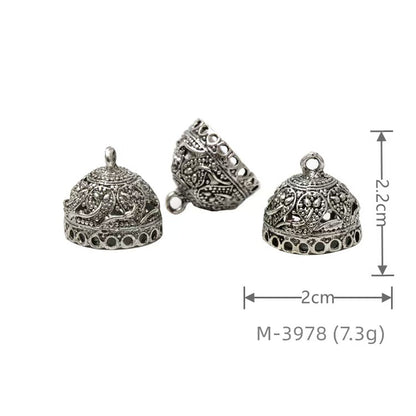 Larger Bail Caps Large Cone Caps, Metal Caps, 50pcs