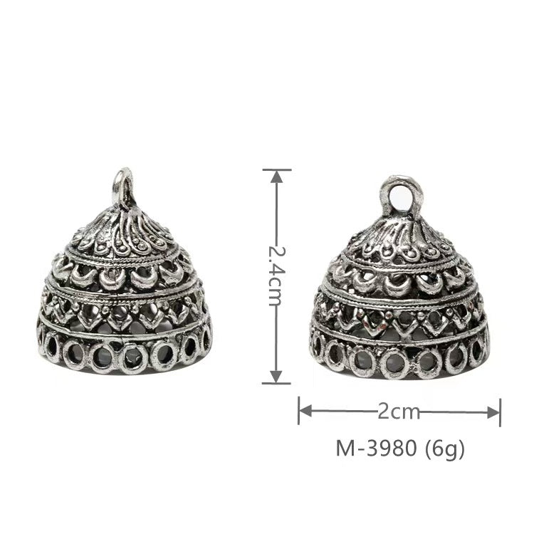 Larger Bail Caps Large Cone Caps, Metal Caps, 50pcs