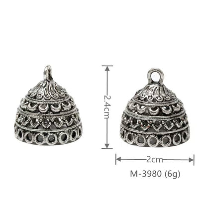 Larger Bail Caps Large Cone Caps, Metal Caps, 50pcs