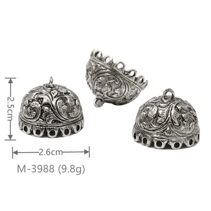 Larger Bail Caps Large Cone Caps, Metal Caps, 50pcs