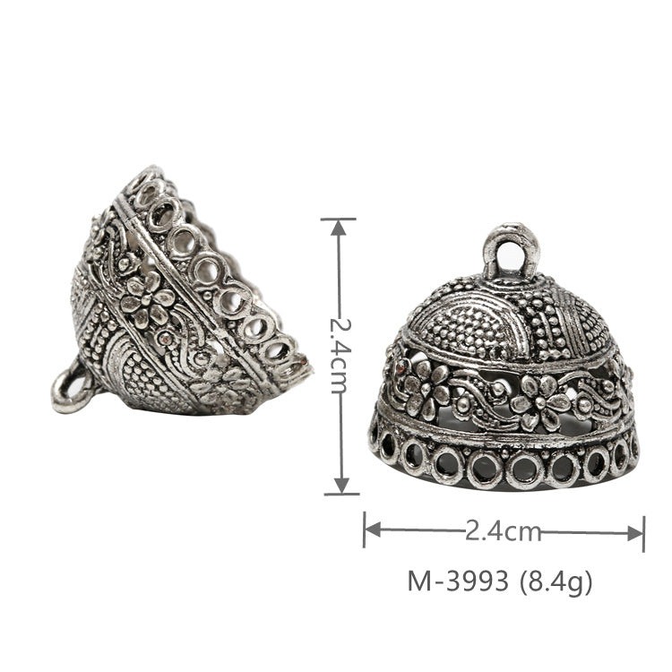 Larger Bail Caps Large Cone Caps, Metal Caps, 50pcs