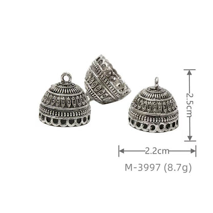 Larger Bail Caps Large Cone Caps, Metal Caps, 50pcs