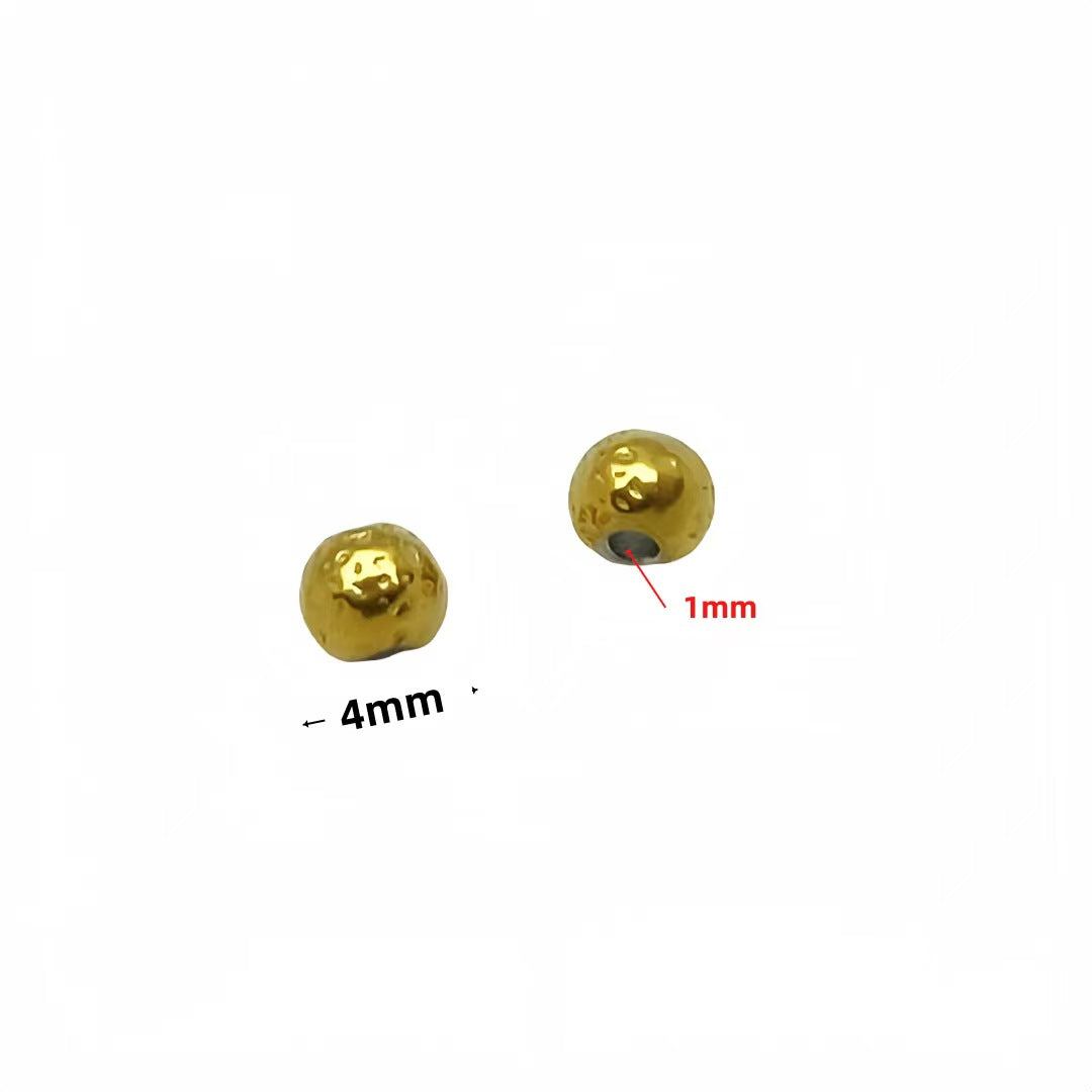 Stainless Steel Spacer Beads, 10pcs