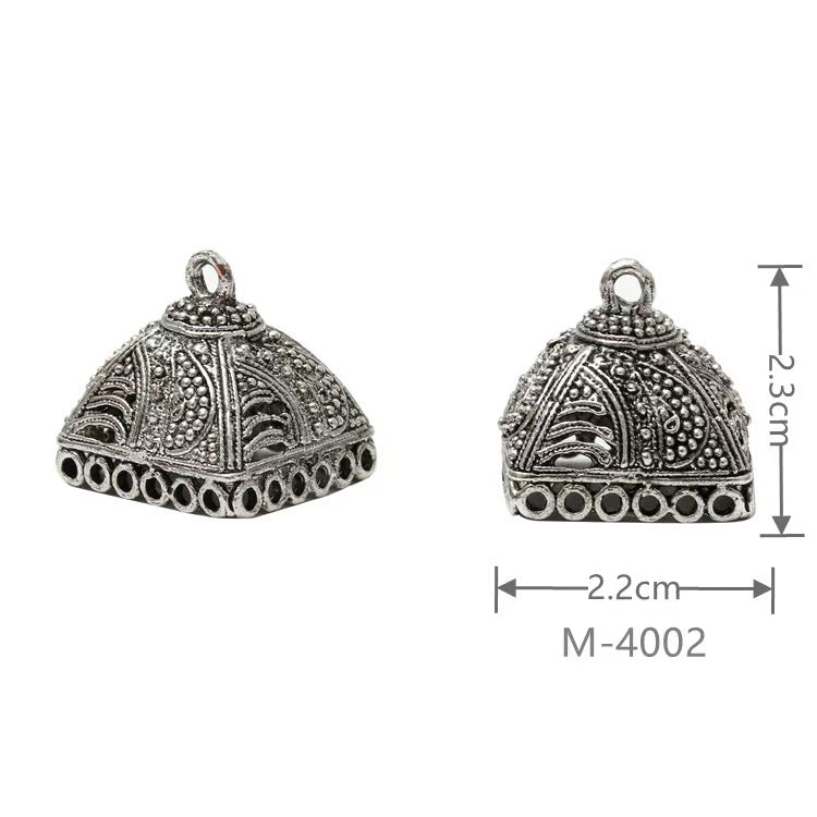 Larger Bail Caps Large Cone Caps, Metal Caps, 50pcs