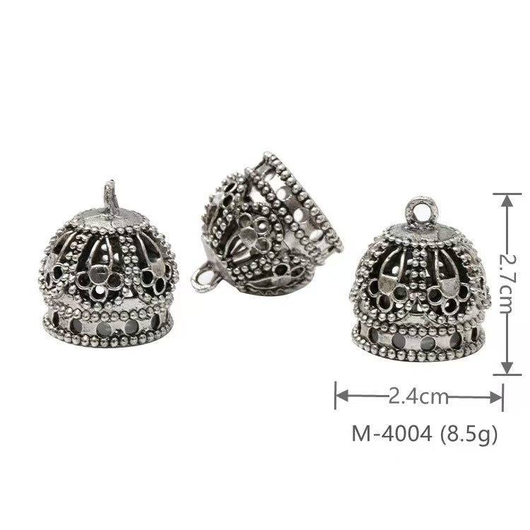 Larger Bail Caps Large Cone Caps, Metal Caps, 50pcs
