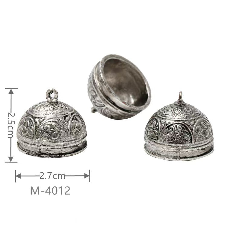 Larger Bail Caps Large Cone Caps, Metal Caps, 50pcs