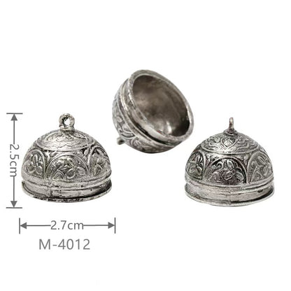 Larger Bail Caps Large Cone Caps, Metal Caps, 50pcs