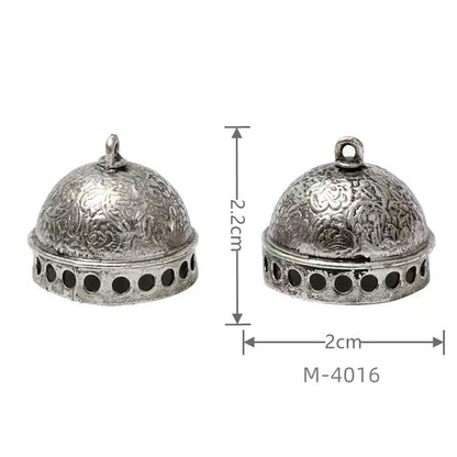 Larger Bail Caps Large Cone Caps, Metal Caps, 50pcs