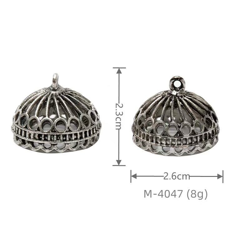 Larger Bail Caps Large Cone Caps, Metal Caps, 50pcs