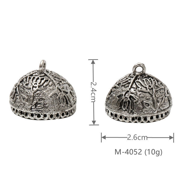Larger Bail Caps Large Cone Caps, Metal Caps, 50pcs