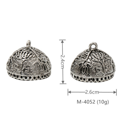 Larger Bail Caps Large Cone Caps, Metal Caps, 50pcs