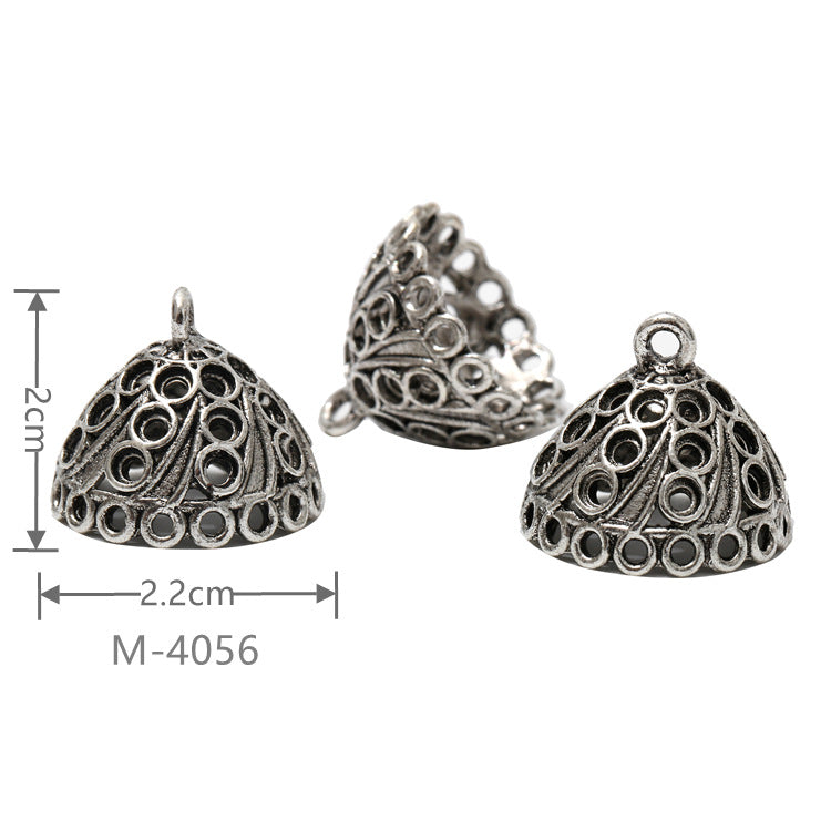 Larger Bail Caps Large Cone Caps, Metal Caps, 50pcs