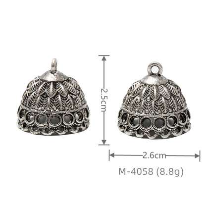 Larger Bail Caps Large Cone Caps, Metal Caps, 50pcs