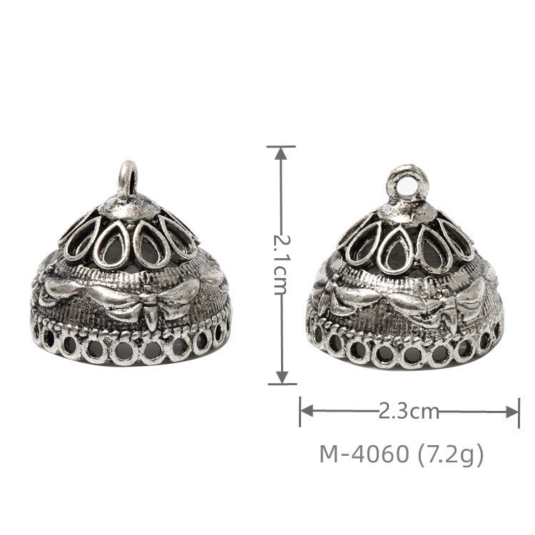 Larger Bail Caps Large Cone Caps, Metal Caps, 50pcs