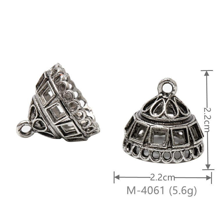 Larger Bail Caps Large Cone Caps, Metal Caps, 50pcs