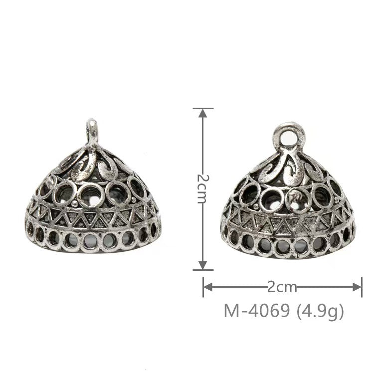 Larger Bail Caps Large Cone Caps, Metal Caps, 50pcs