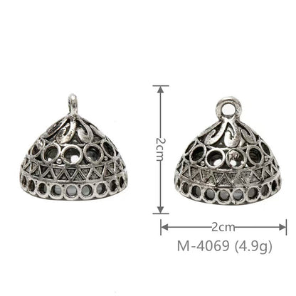 Larger Bail Caps Large Cone Caps, Metal Caps, 50pcs