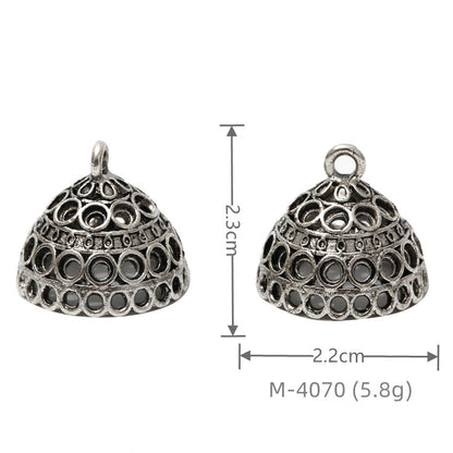 Larger Bail Caps Large Cone Caps, Metal Caps, 50pcs