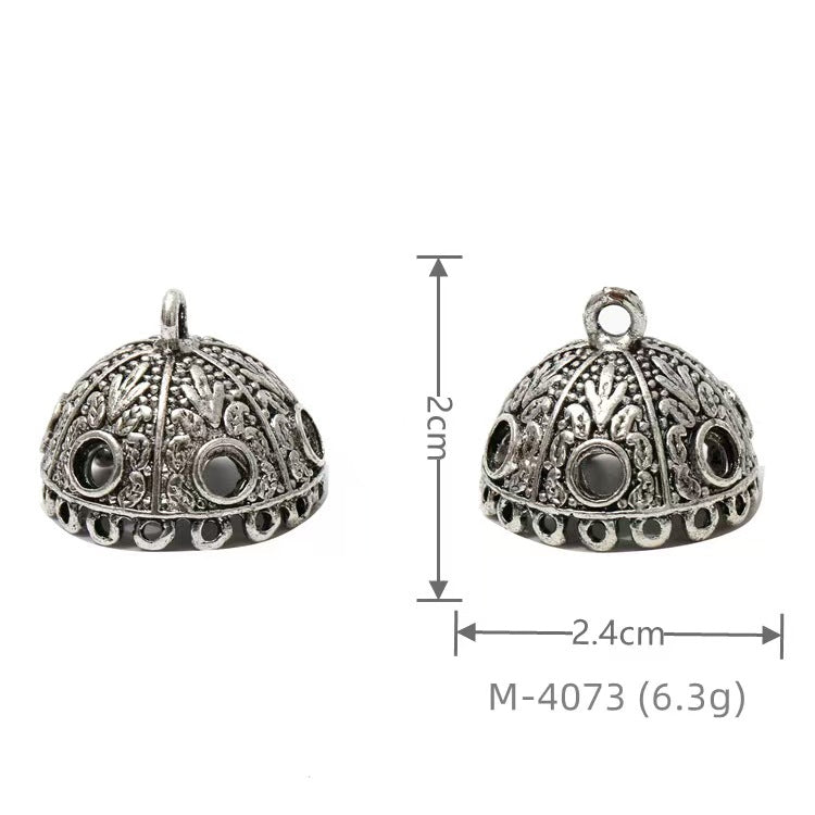 Larger Bail Caps Large Cone Caps, Metal Caps, 50pcs