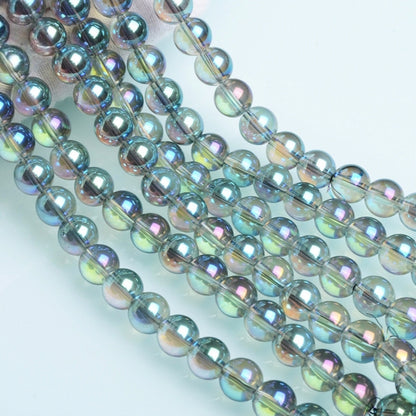 Iridescent Beads, Glass Beads , Round Glass Beads, 2-12mm, 20 strands