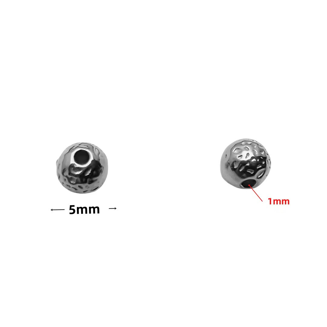Stainless Steel Spacer Beads, 10pcs