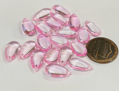 Smooth Teardrops, Glass, 13x7mm, 500pcs