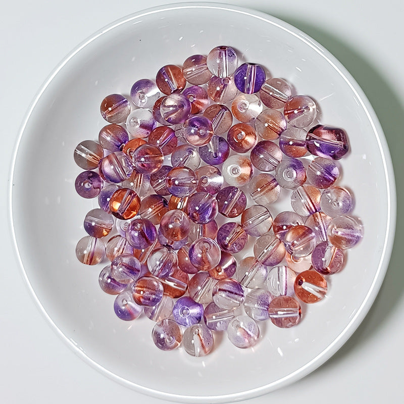 Gradient Beads, Glass Beads , Round Glass Beads, 8mm, 500pcs
