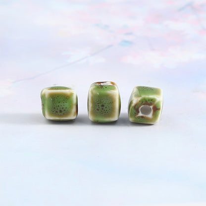 Ceramic Beads, Cube, 8mm,  200pcs