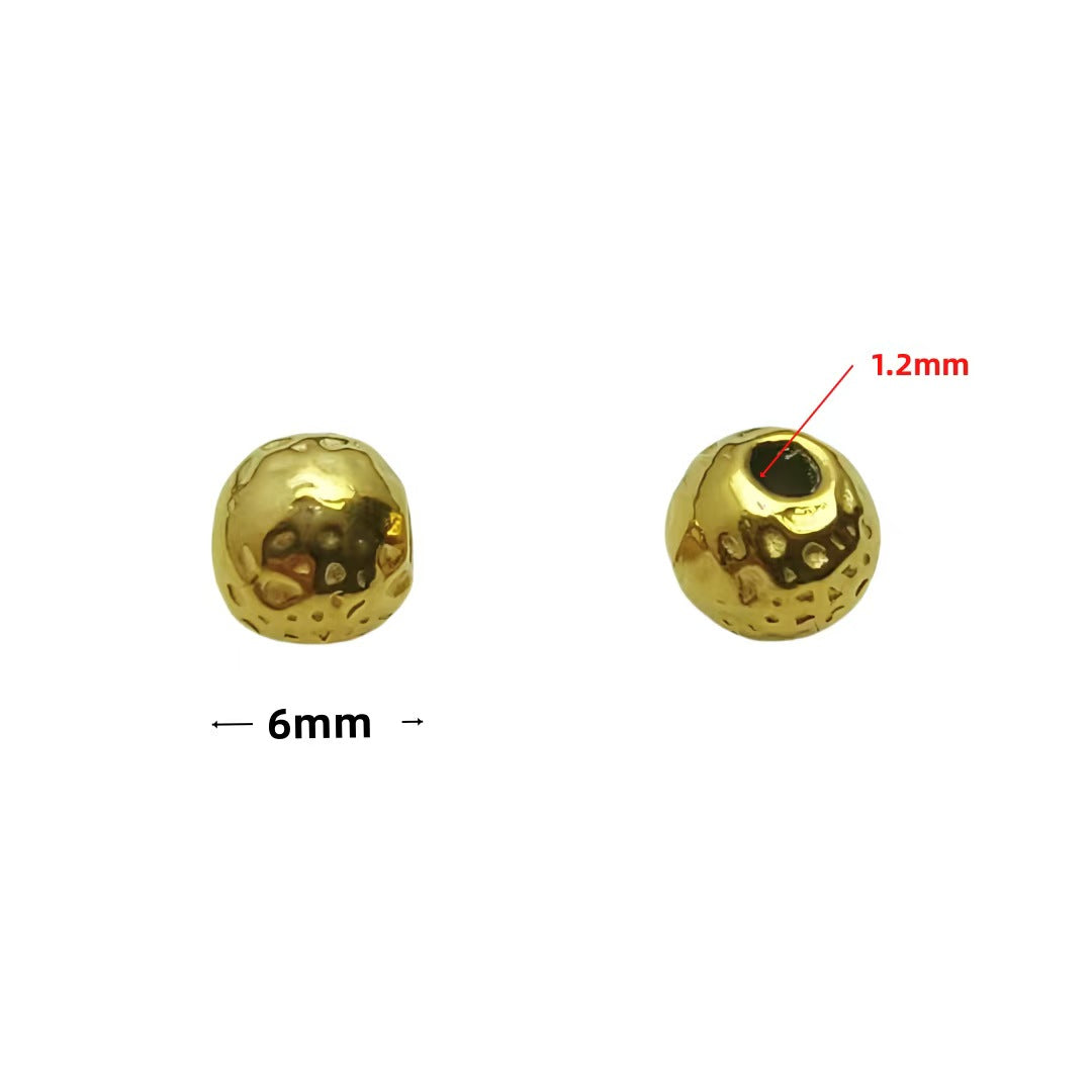 Stainless Steel Spacer Beads, 10pcs