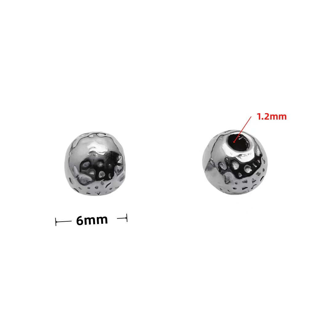 Stainless Steel Spacer Beads, 10pcs