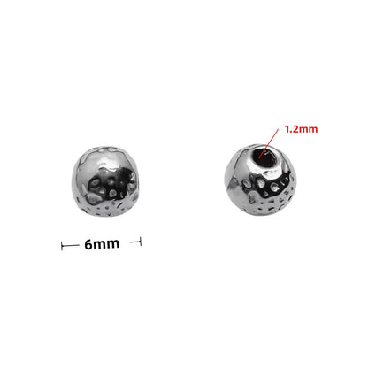 Stainless Steel Spacer Beads, 10pcs