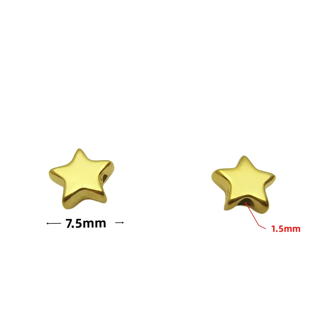 Stainless Steel Spacer Beads, 10pcs