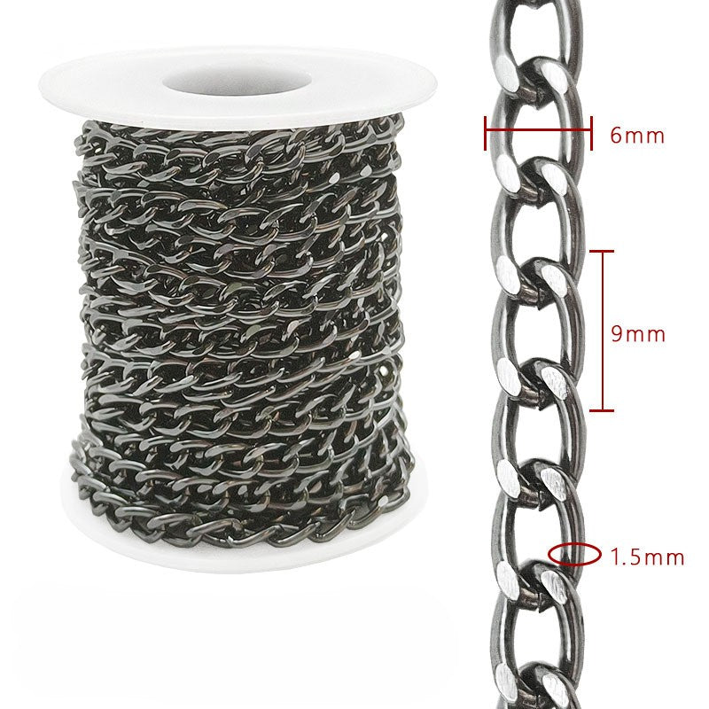 Aluminum Chain, 6-8mm, 2 Rolls