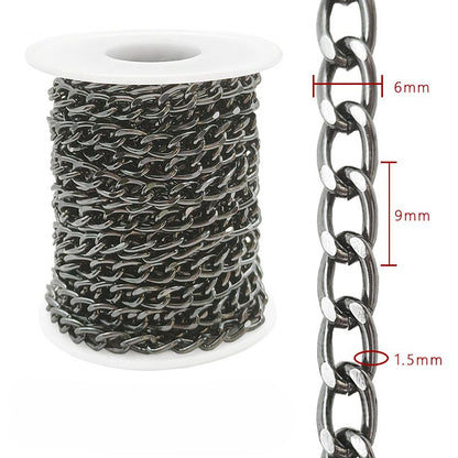 Aluminum Chain, 6-8mm, 2 Rolls