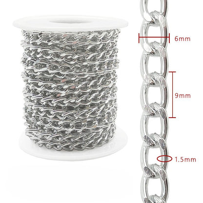 Aluminum Chain, 6-8mm, 2 Rolls