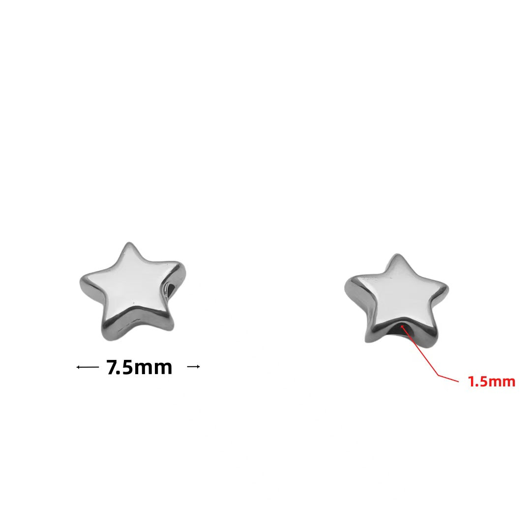 Stainless Steel Spacer Beads, 10pcs