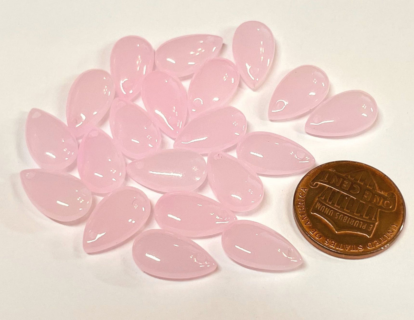 Smooth Teardrops, Glass, 13x7mm, 500pcs