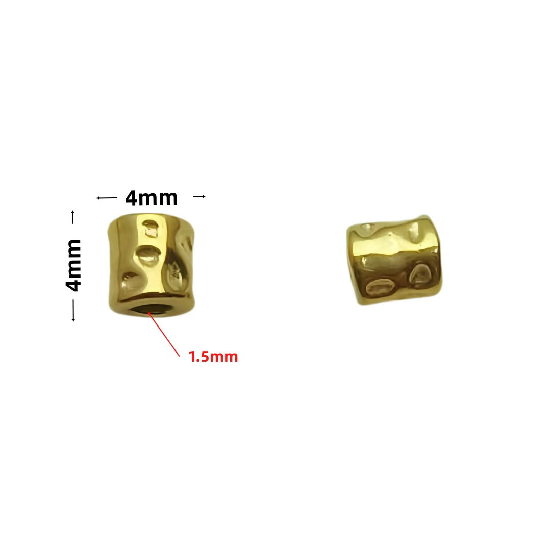 Stainless Steel Spacer Beads, 10pcs
