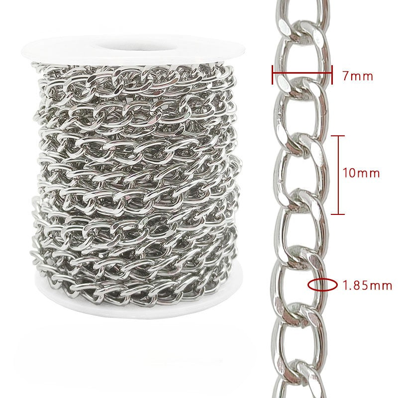 Aluminum Chain, 6-8mm, 2 Rolls