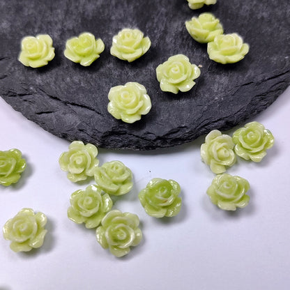 Shell powder flower beads, Shell Beads, Rose beads, Flower Beads, 6mm, 10mm 200pcs