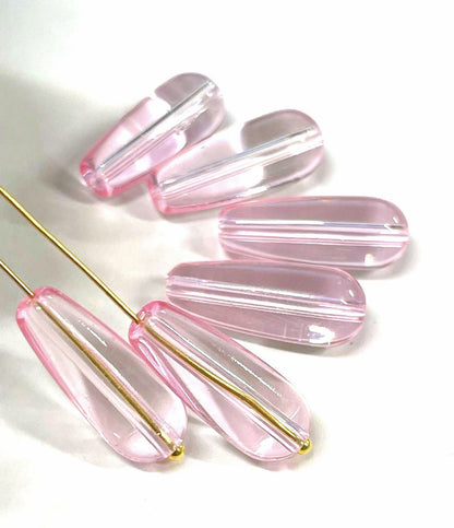 Smooth teardrops glass beads, 20mm, 260pcs