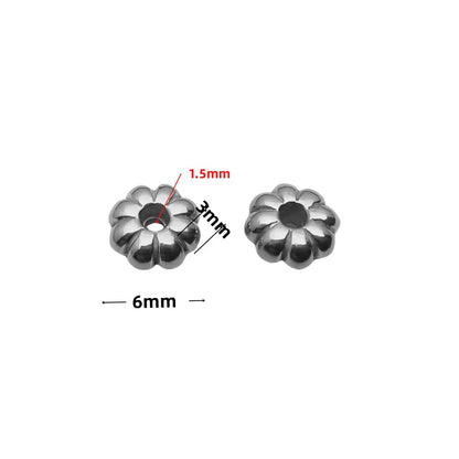 Stainless Steel Spacer Beads, 10pcs